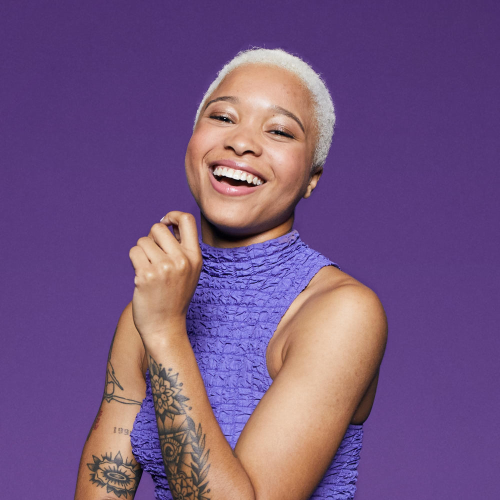 VERB Purple Shampoo bottle showcases vegan, cruelty-free formula