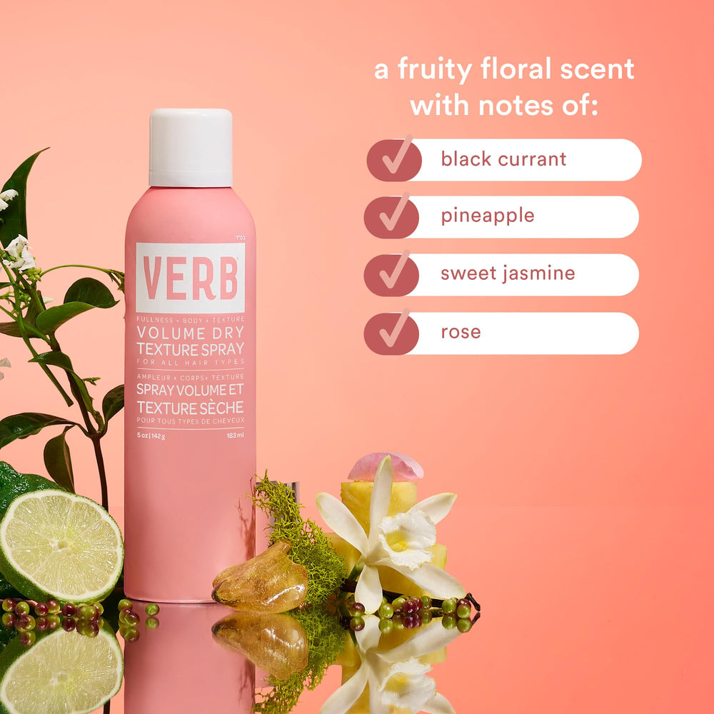 VERB Volume Dry Texture Spray on beachy waves for touchable volume