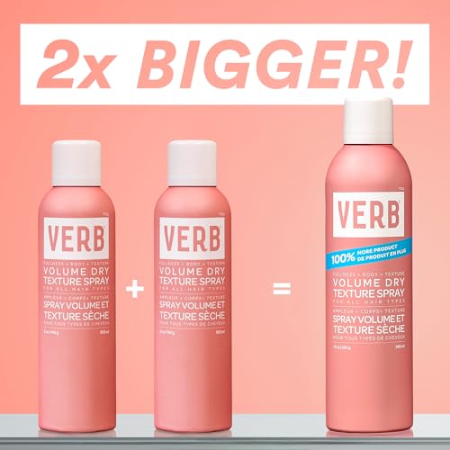 VERB Volume Dry Texture Spray mist being dispensed for even coverage