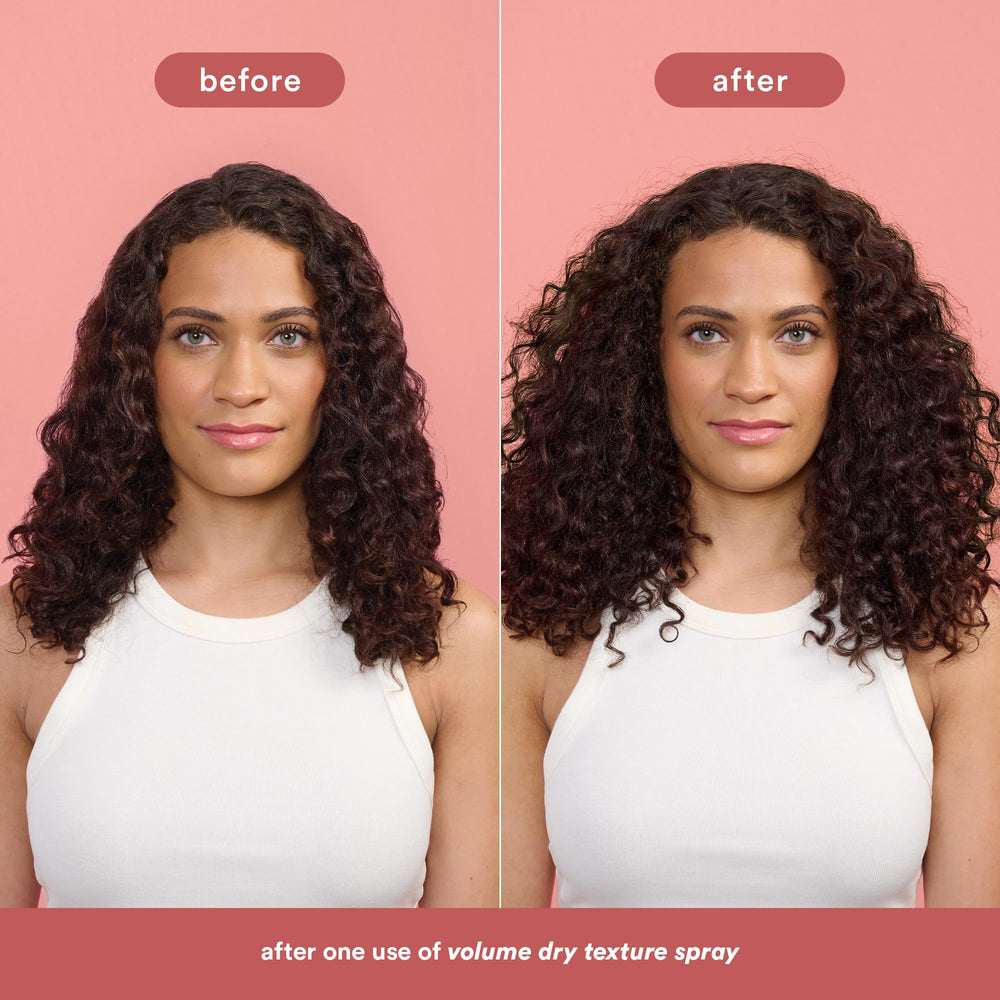 VERB Volume Dry Texture Spray model hair with visible lift