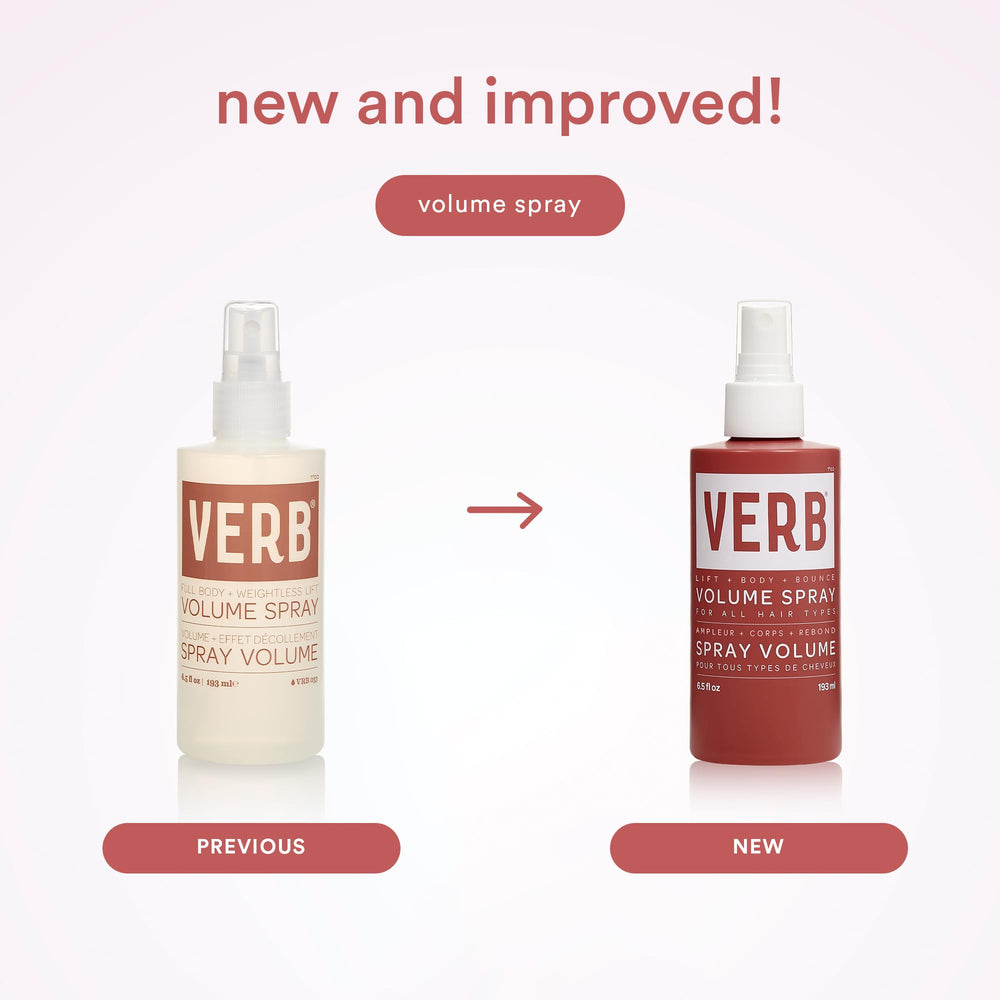 Cabello con volumen después de usar VERB Volume Spray