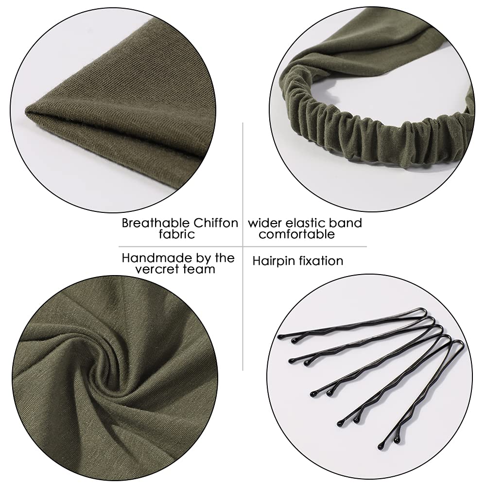 Vercret diadema triangular en colores sólidos, combinaciones versátiles