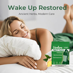 Parches VERDORA para pies nocturnos con adhesivo cómodo para despertar renovado.