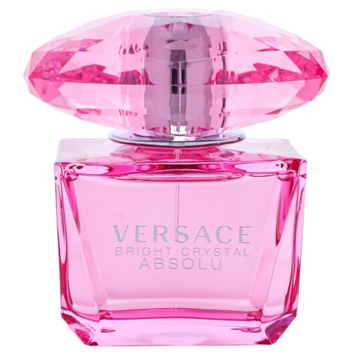 Versace Bright Crystal Absolu bottle side highlights sleek, gift-ready presentation