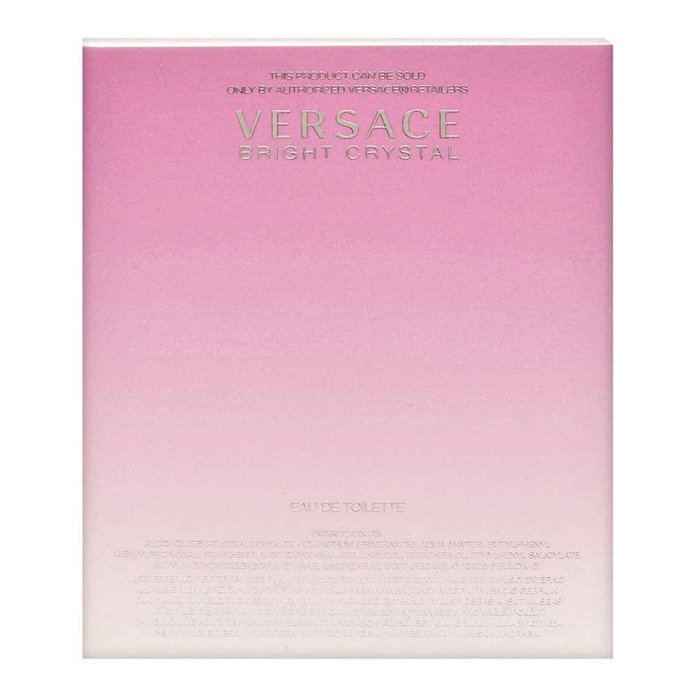 Versace Bright Crystal heart notes of peony, magnolia, and lotus evoke radiance.