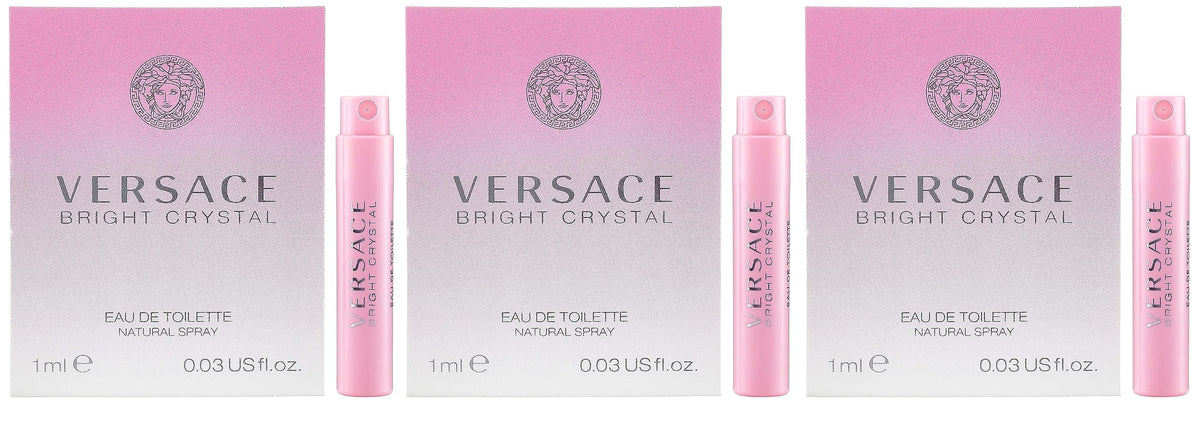 Versace Bright Crystal travel spray set—a portable EDT trio for on-the-go fragrance.