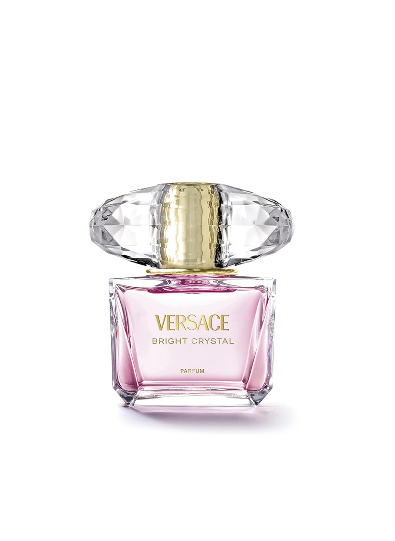 Versace Bright Crystal bottle front view highlights elegant fragrance design for daily wear.