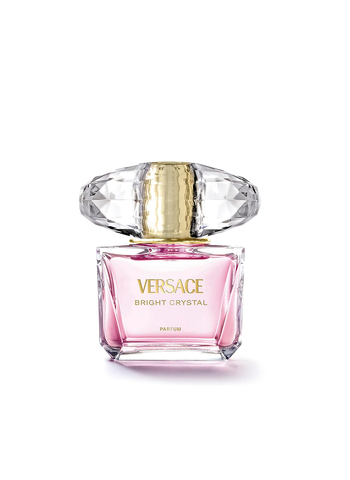 Versace Bright Crystal bottle front view highlights elegant fragrance design for daily wear.
