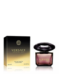 Versace Crystal Noir cap close-up highlighting luxury design