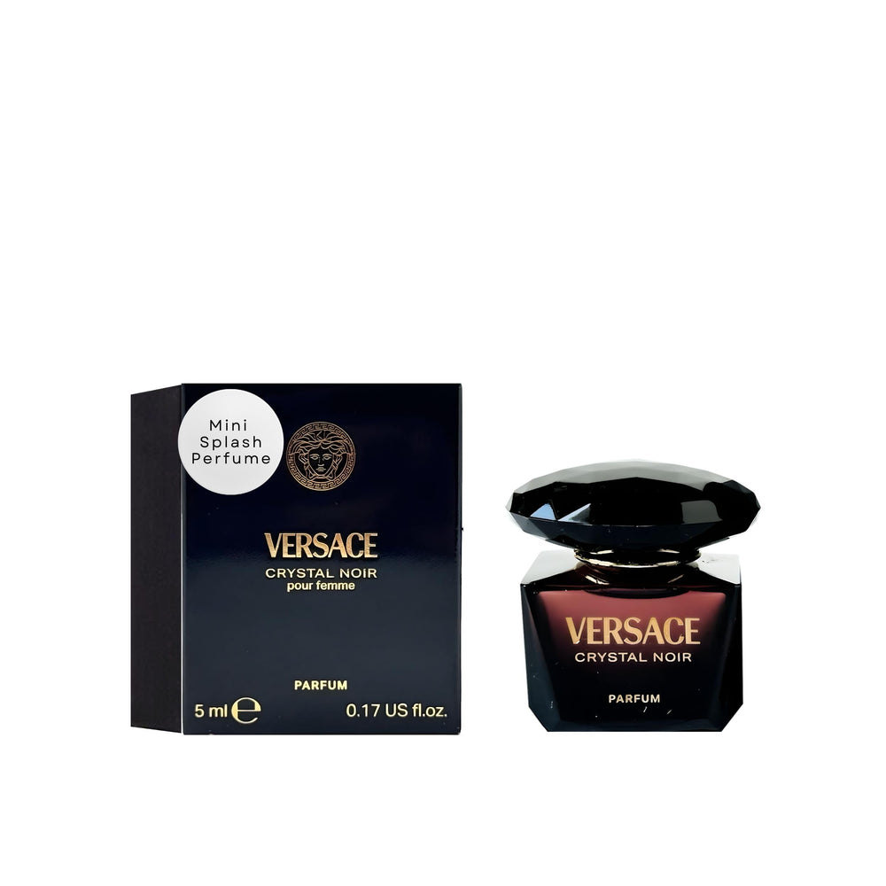Versace Crystal Noir mini bottle for travel-ready luxury and refinement