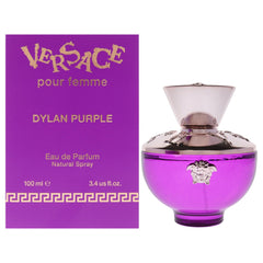 Versace Dylan Purple women bottle showcased, highlighting its bright floral fruity character for everyday elegance.