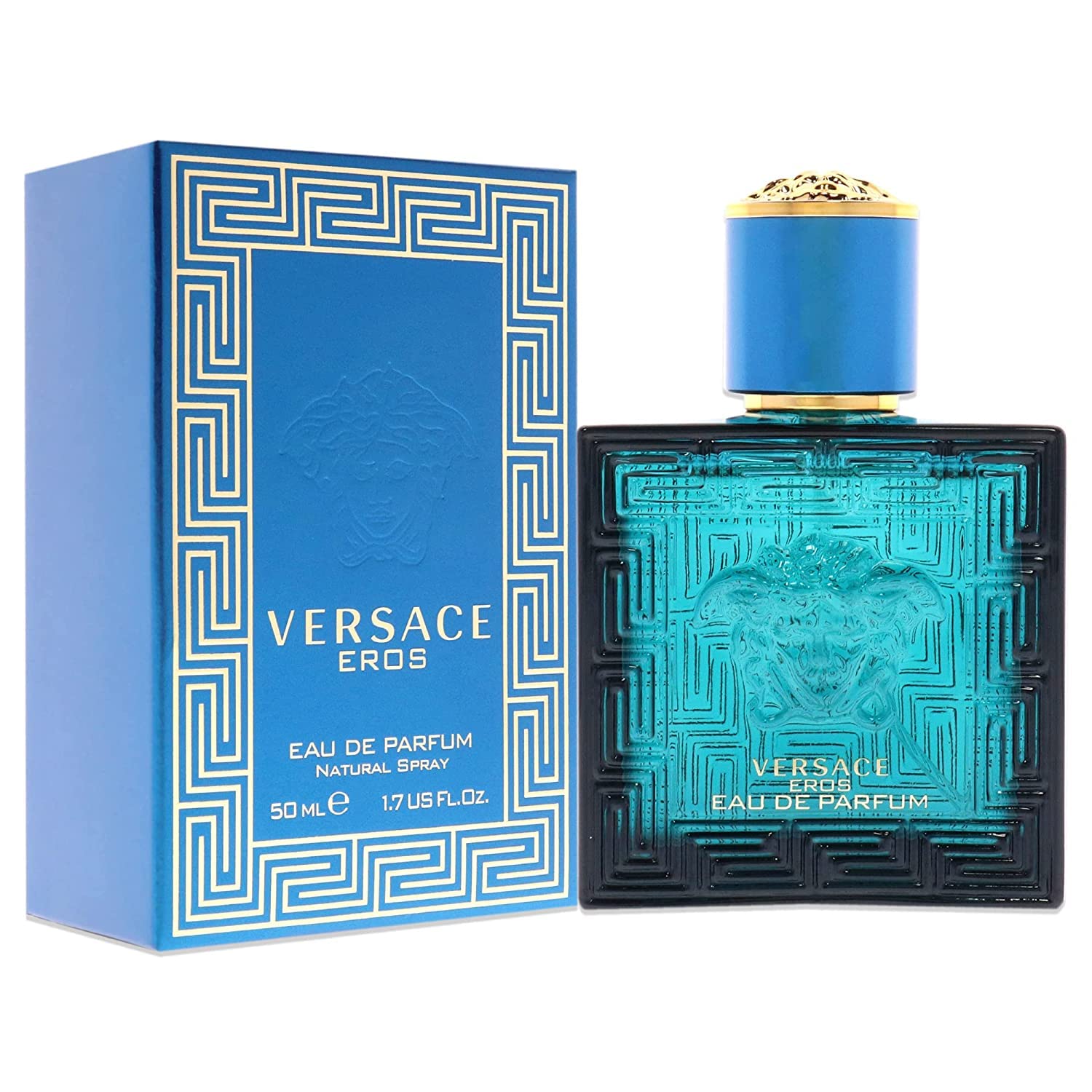 Versace Eros packaging box highlights gift-worthy presentation