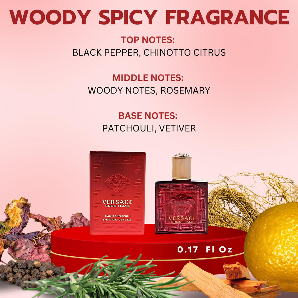 Versace Eros Flame mini EDP packaging box ideal for testers or gifting.