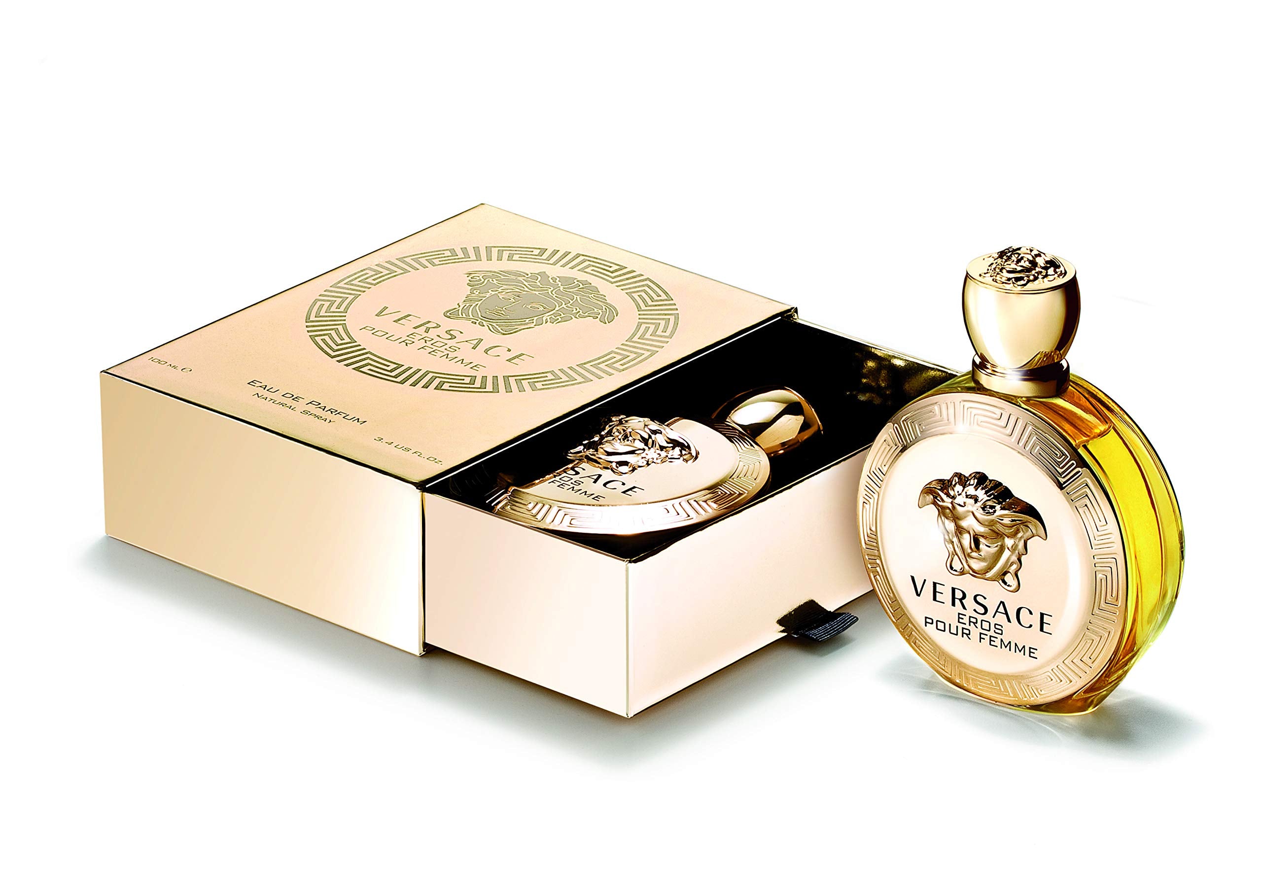 Versace Eros Pour Femme packaging box, ready for gifting occasions