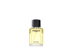 Versace L'Homme spray application showing easy daily fragrance use