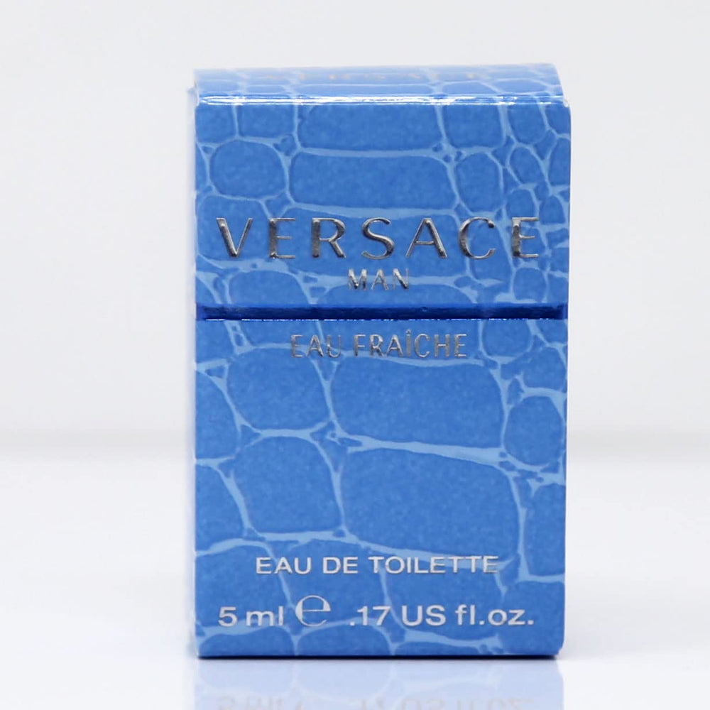 Versace Man Eau Fraiche lifestyle shot suggesting Mediterranean freshness and confidence.