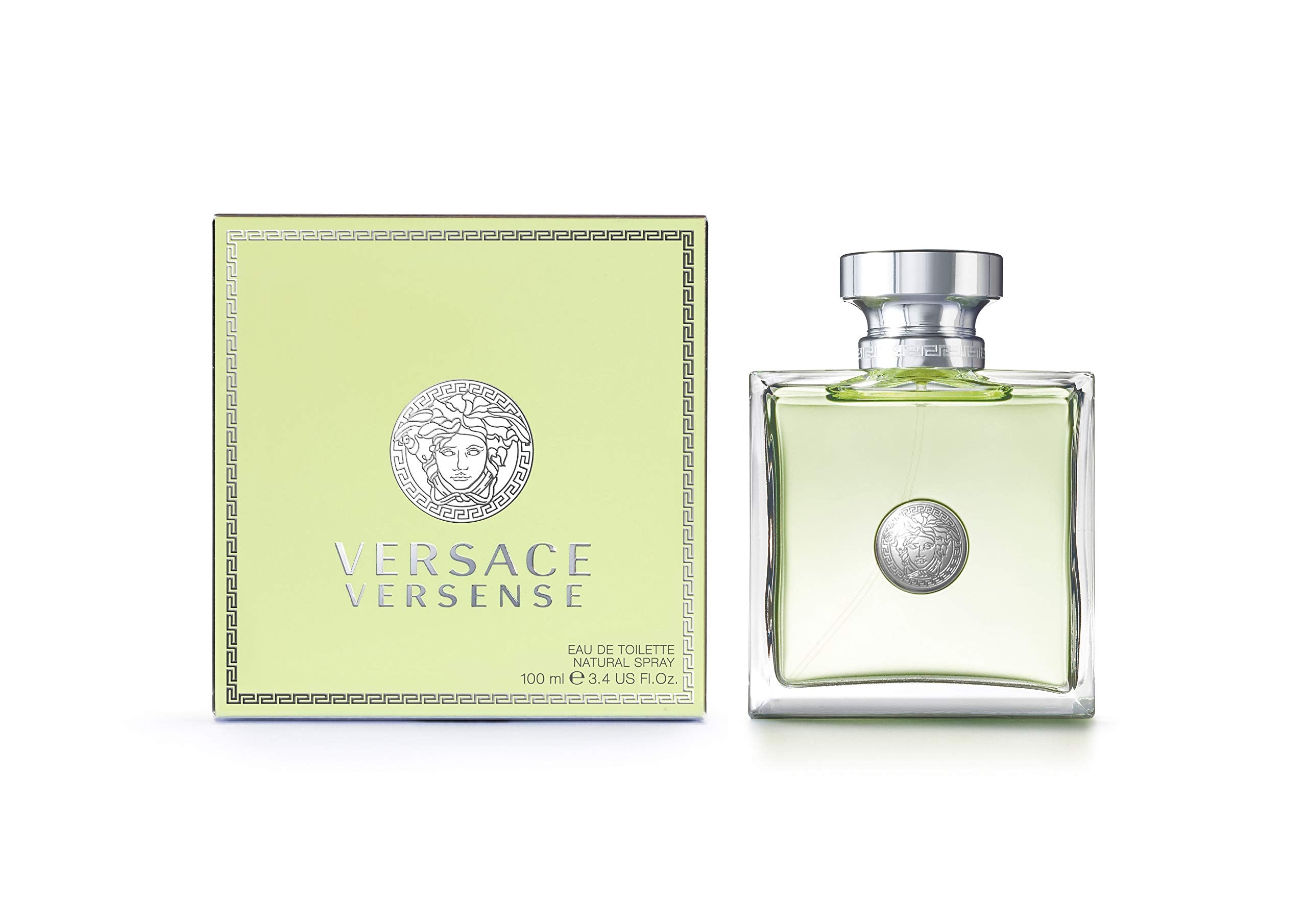 Versace Versense bottle in clear glass with seal, ideal for everyday elegance