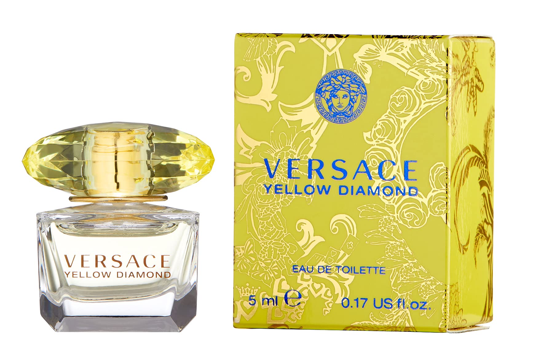 Versace Yellow Diamond mini packaging, ideal sample option for shoppers.