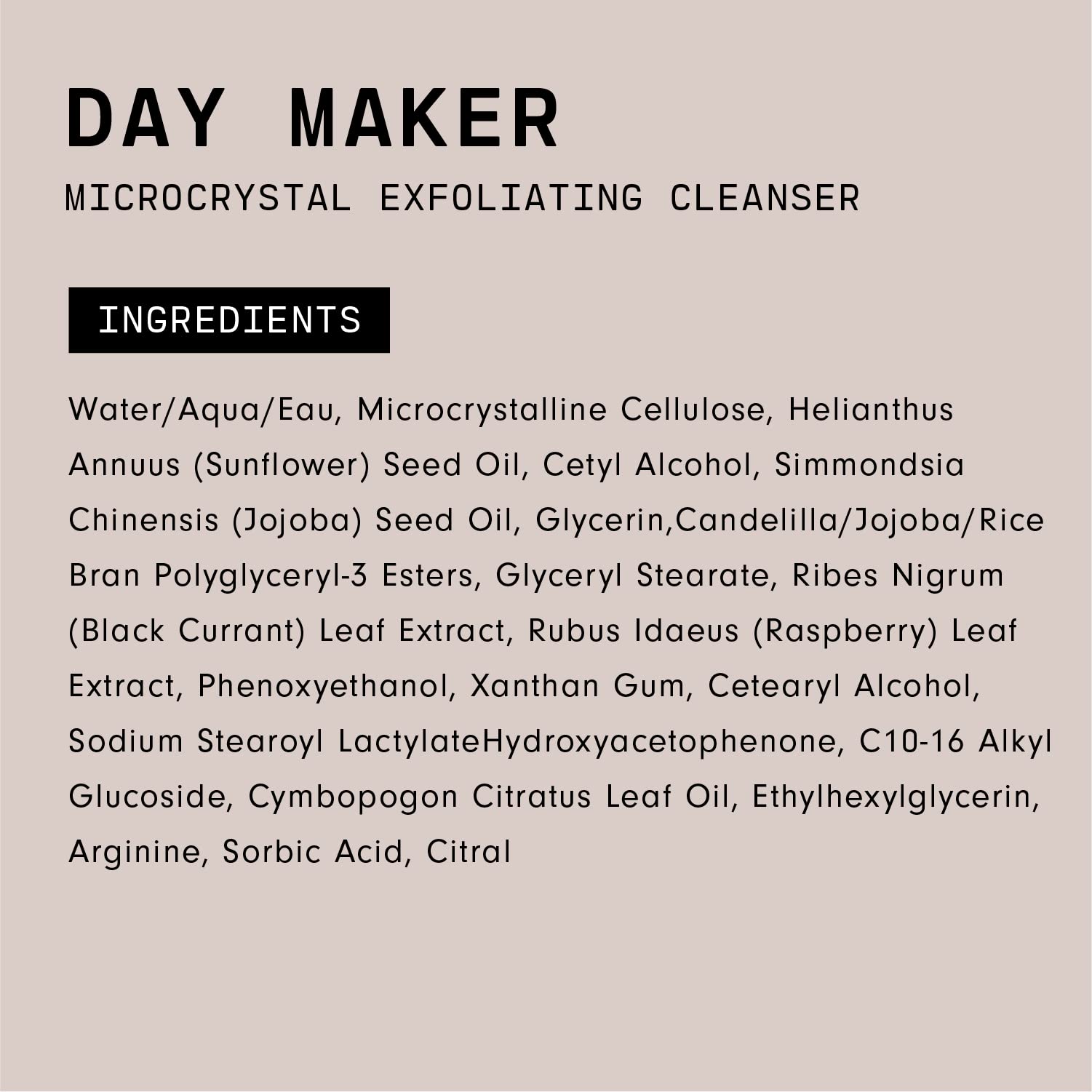 Versed Day Maker aplicación matutina para comenzar el día con piel más limpia.