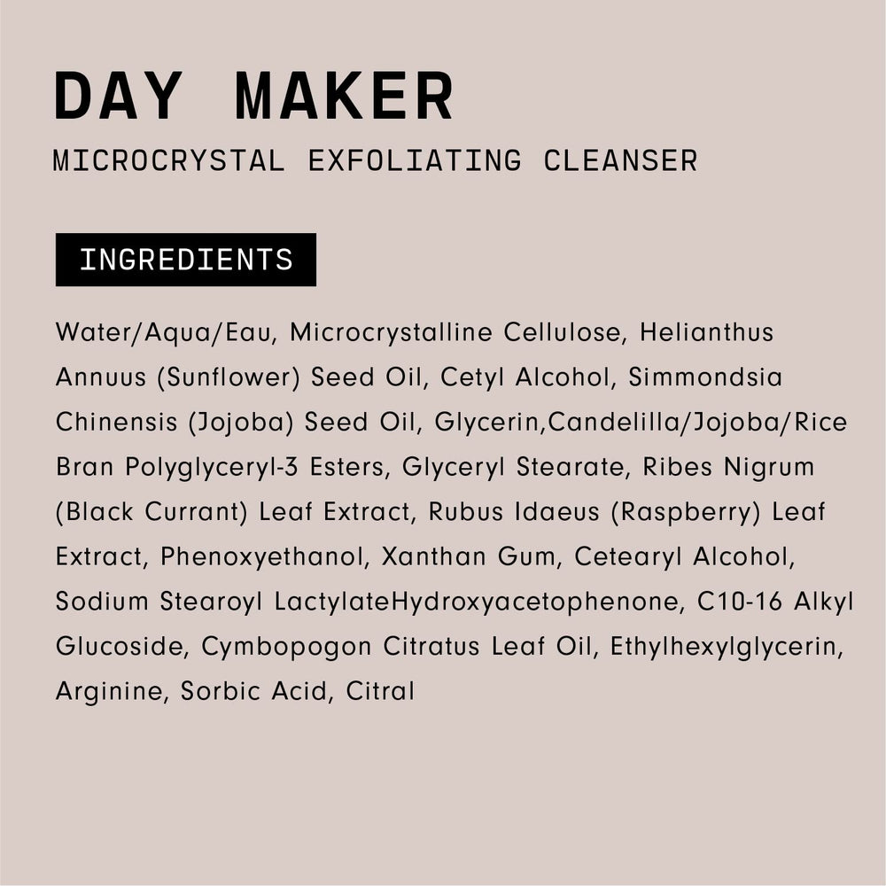 Versed Day Maker aplicación matutina para comenzar el día con piel más limpia.