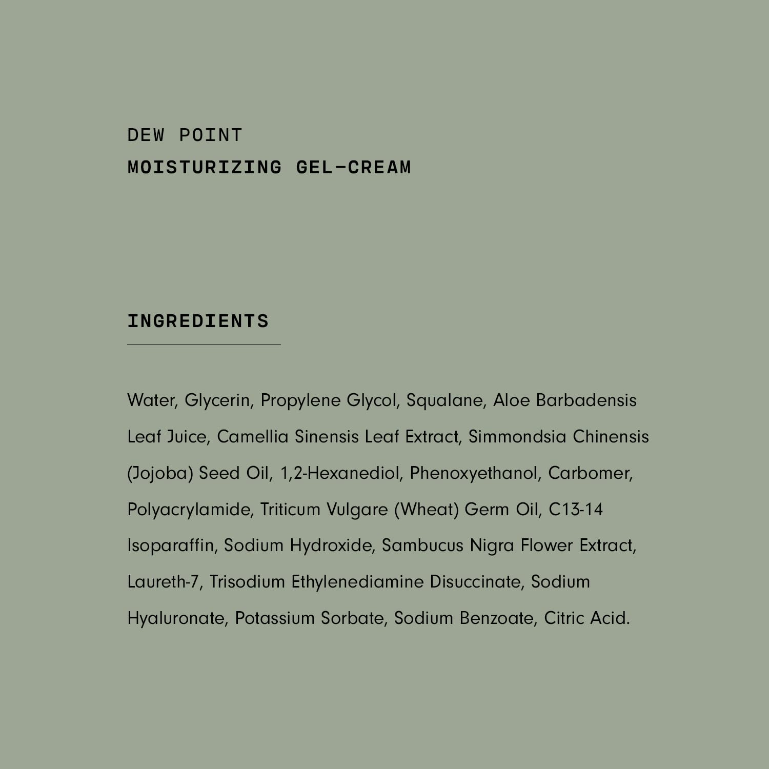Versed Dew Point Gel, sensación de frescura al aplicar después de la limpieza.