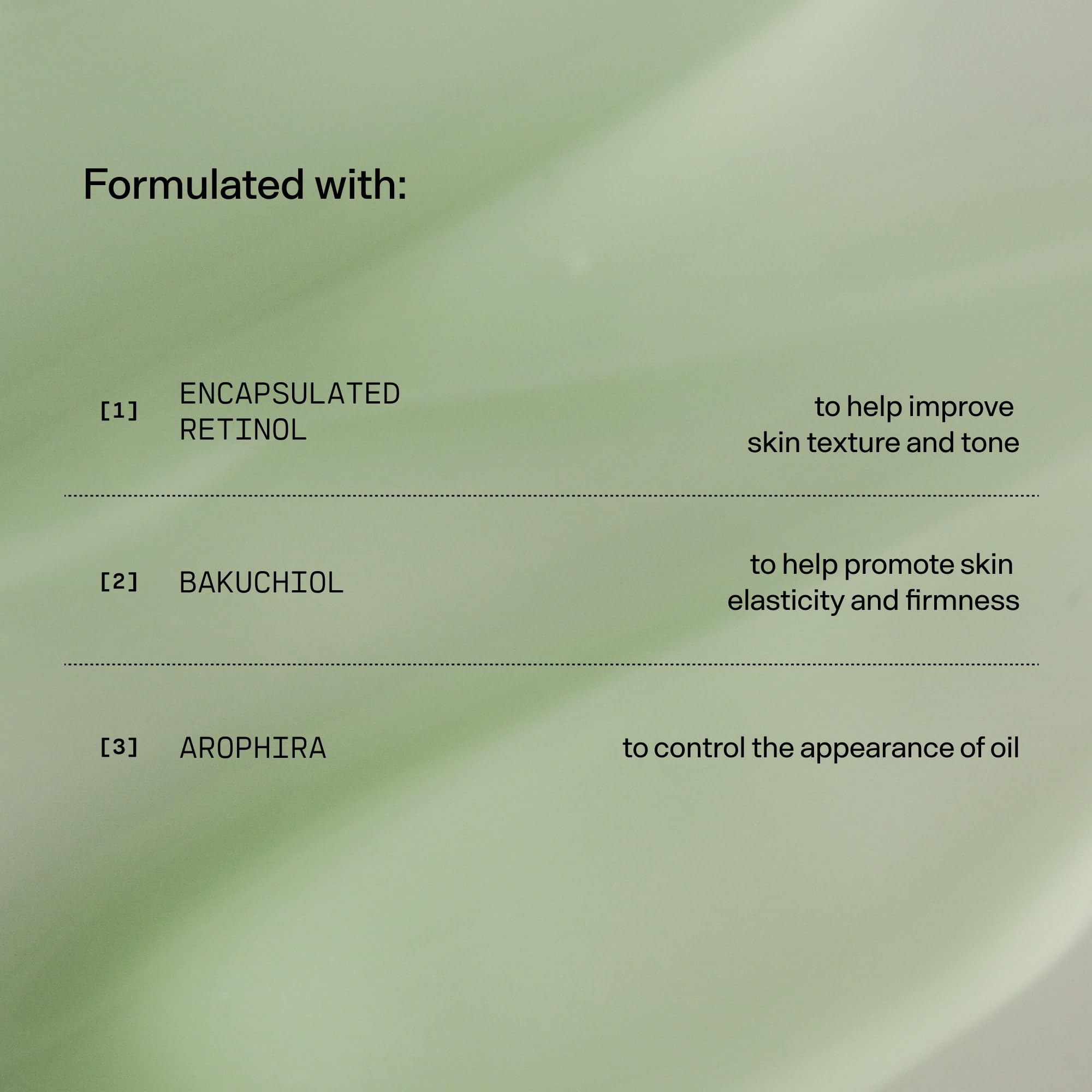 Versed Press Restart application on clean skin demonstrates night-time use