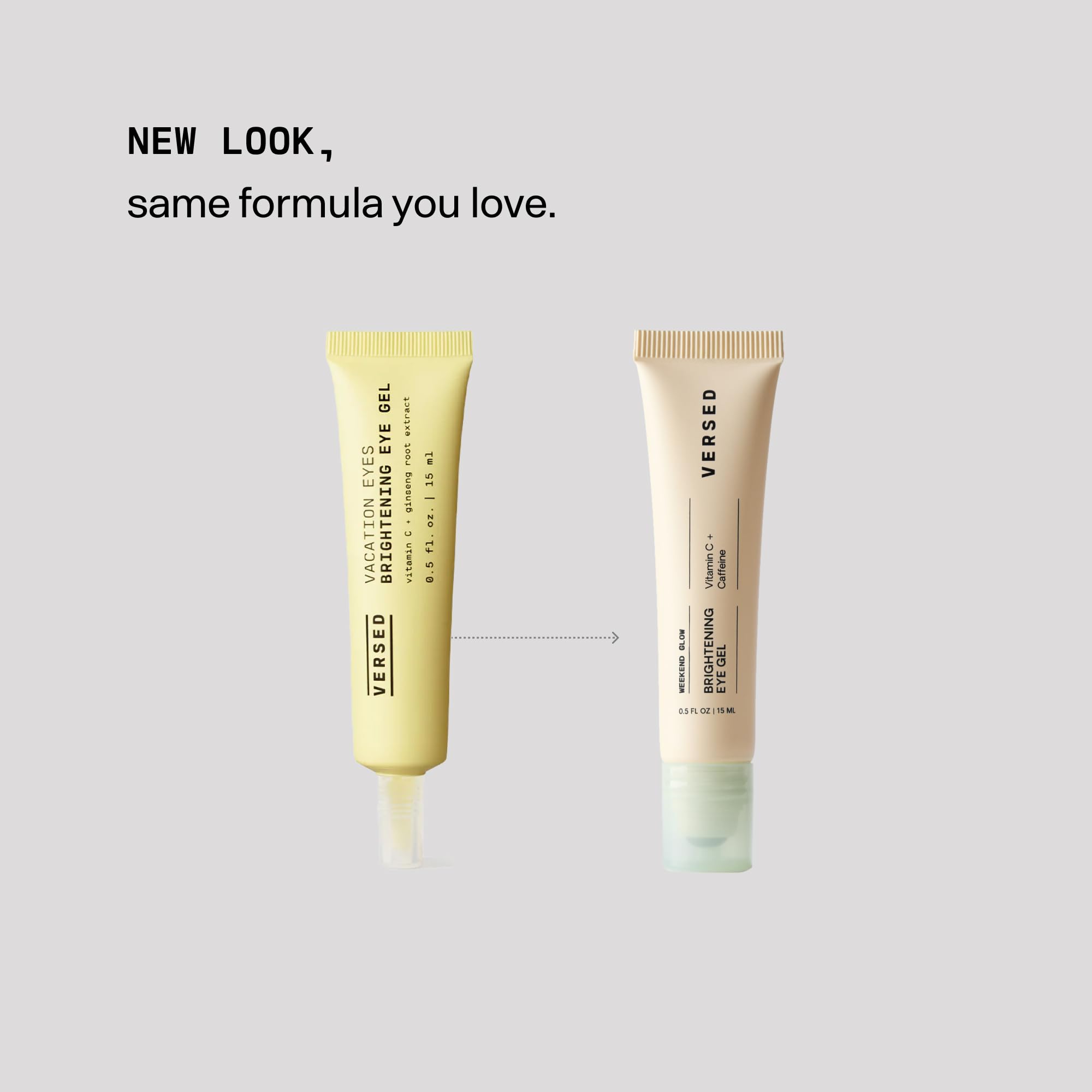 Versed Weekend Glow Eye Gel: aplicación suave alrededor de los ojos para uso diario.