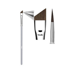 Vertex angled eyeliner brush slanted tip for precise winged liner.