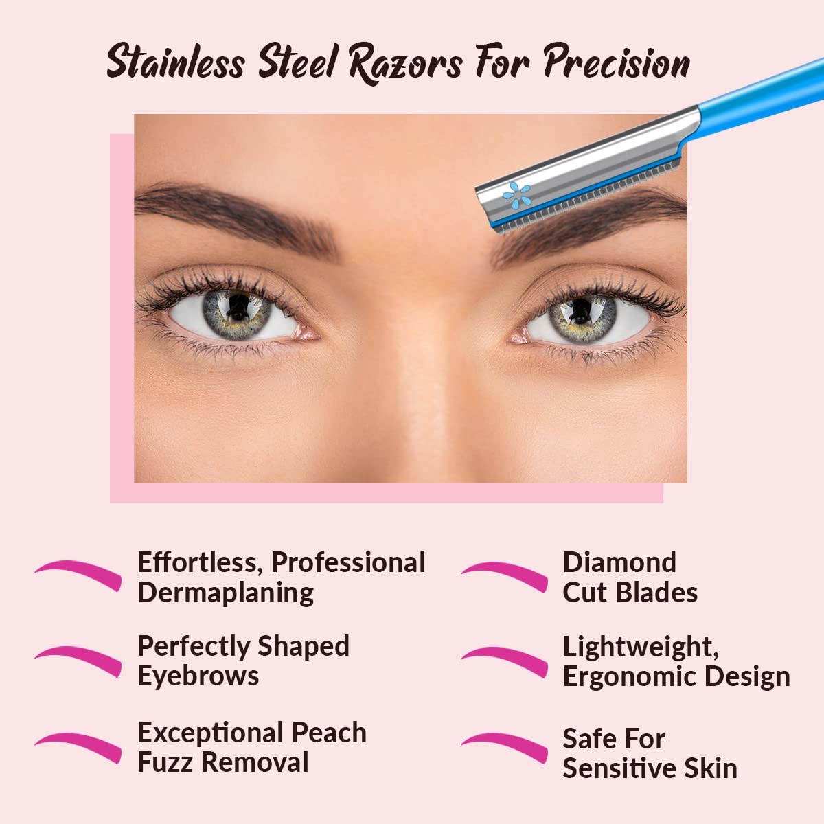 Vertex dermaplaning tool safe for sensitive skin
