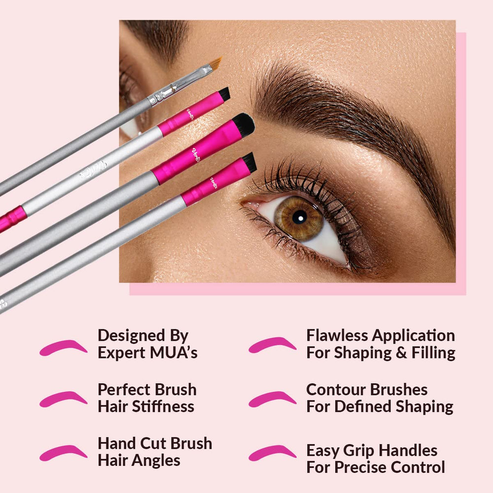 Vertex Eyebrow Brush Kit pomade application suited brush efficiency.