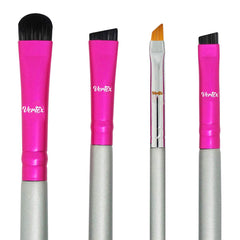 Vertex Eyebrow Brush Kit thin angled for precise hair-like strokes and defined arches.