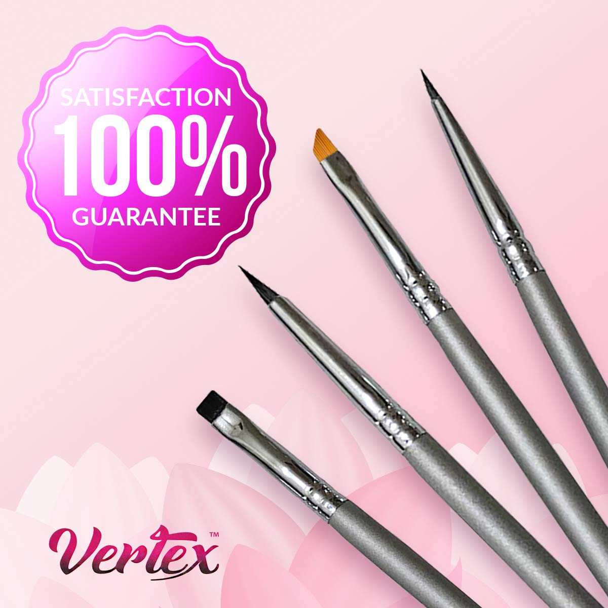Vertex Eyeliner Brush in use for precise eye liner application.