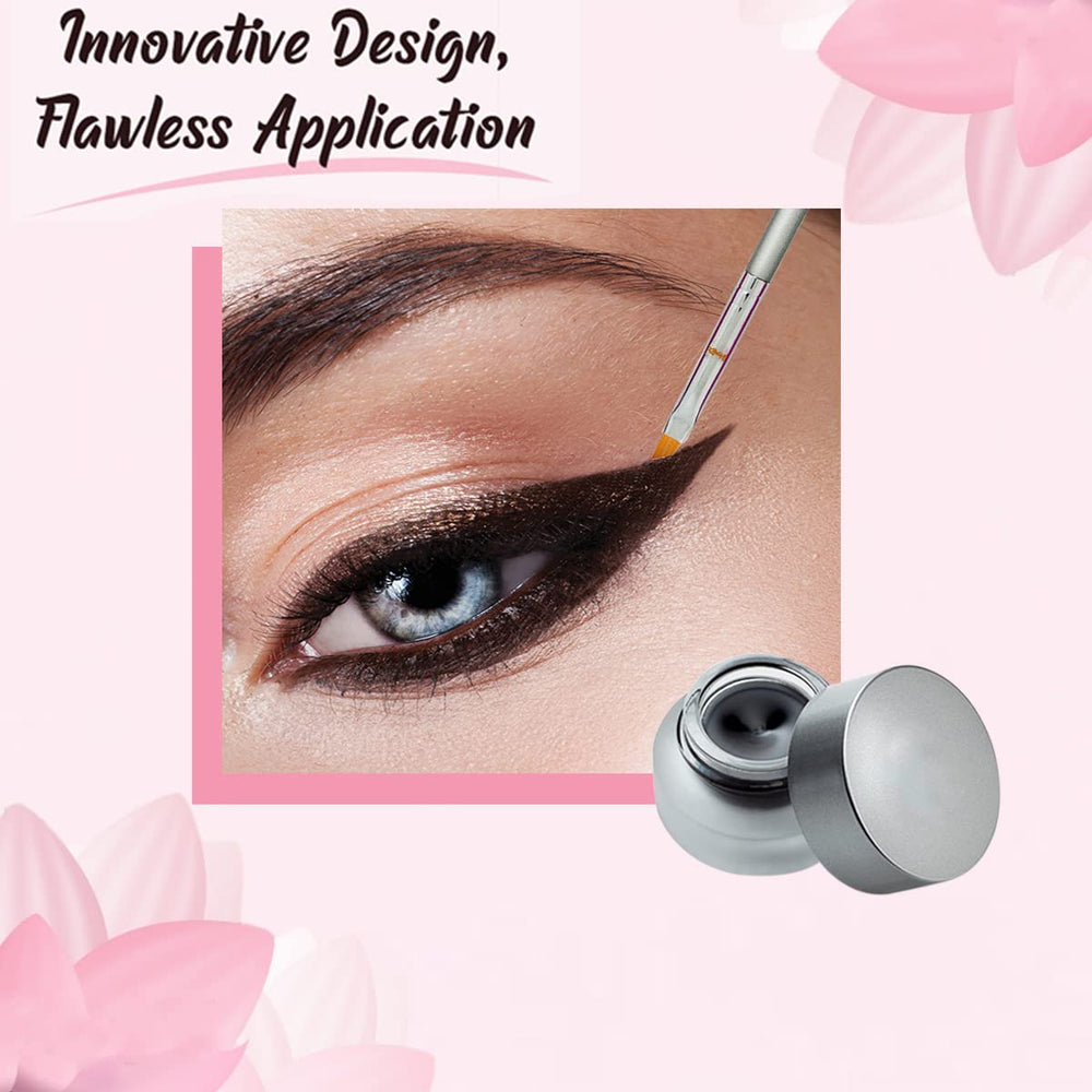 Vertex Eyeliner Brush Fine Point for precise outlining and smooth filling.