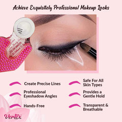 Vertex eyeliner stencils angled eyes help achieve precise cat-eye shapes.