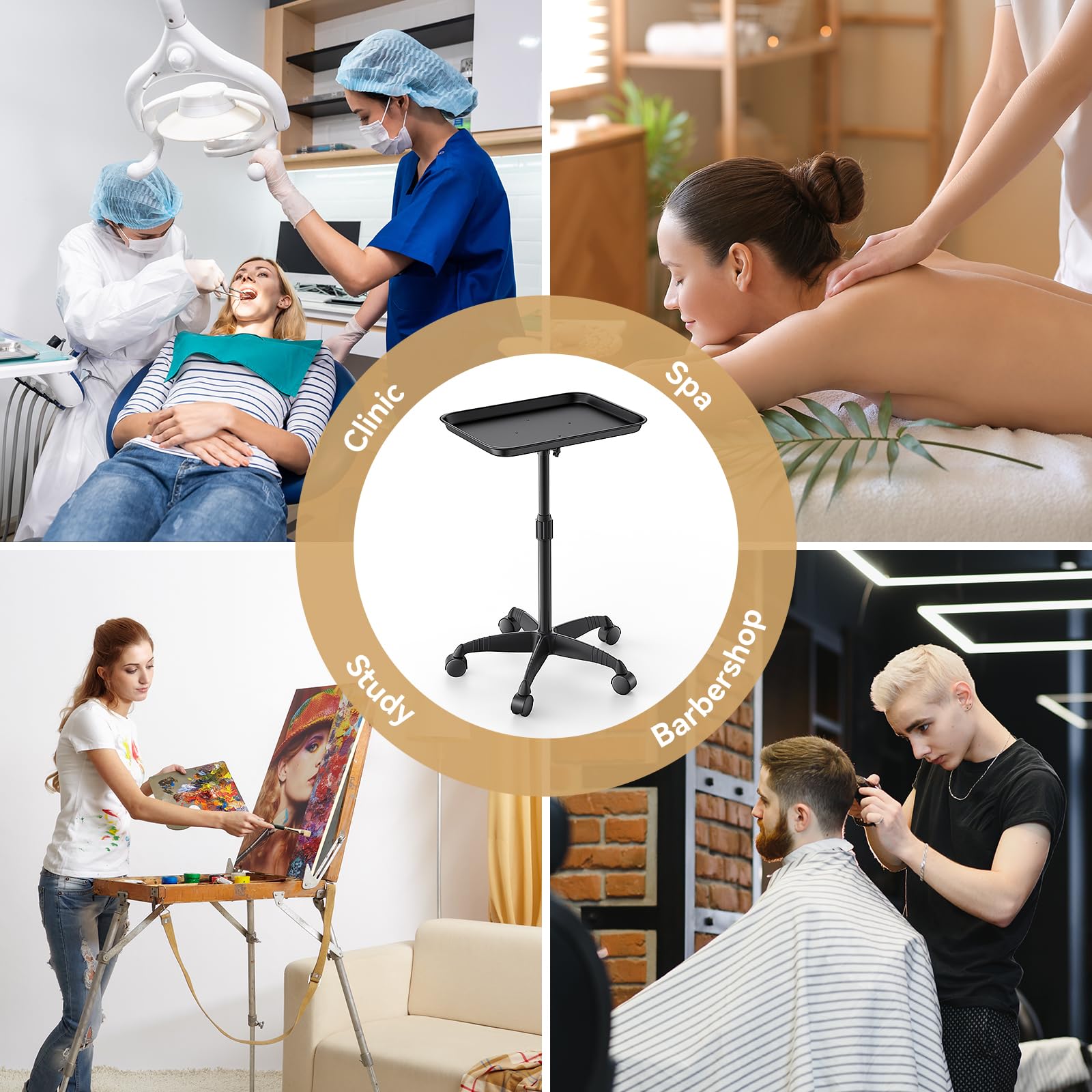 VERYTOP-multi-scene-use-tray fits salon, clinic, and home care environments.
