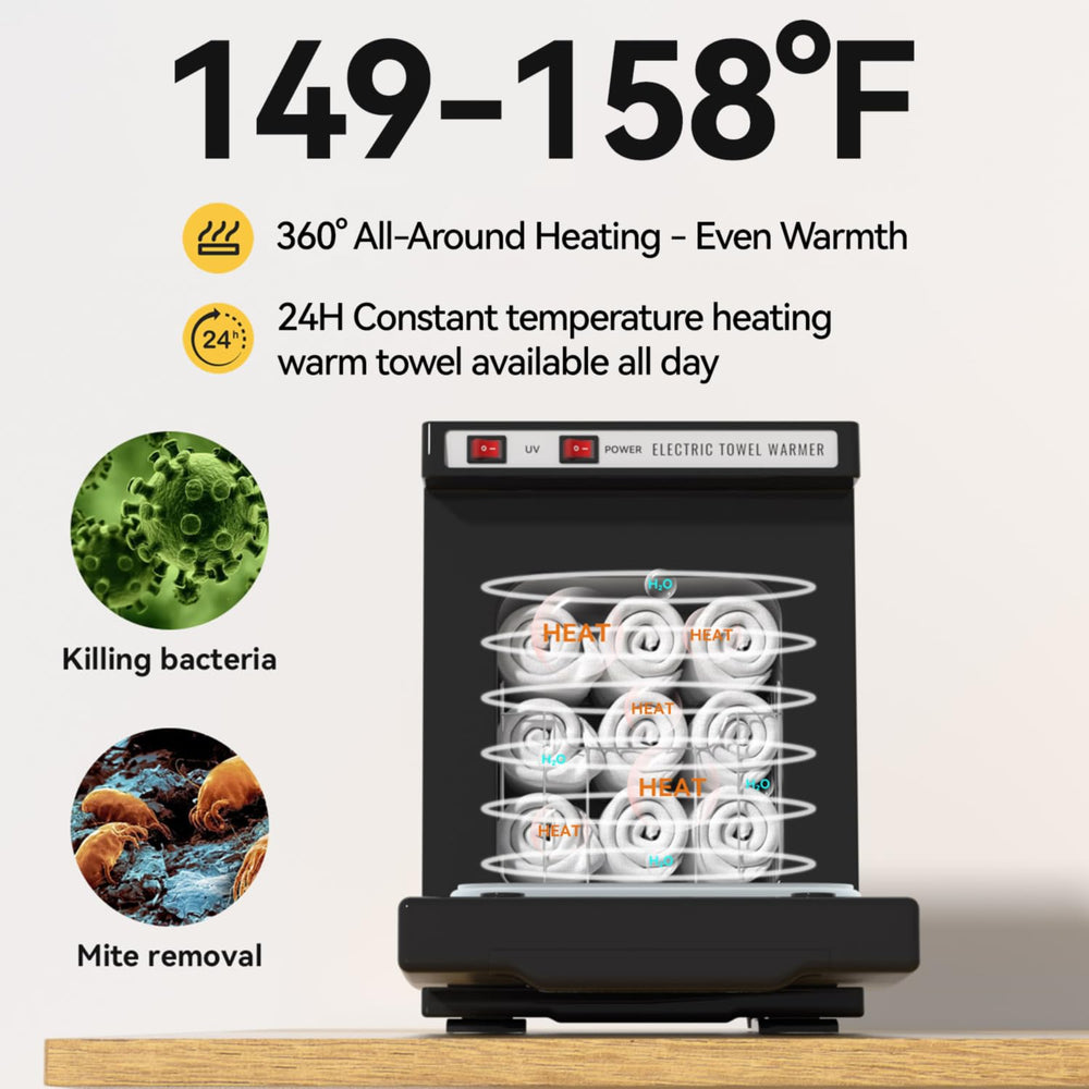 Compact dimensions show the unit fitting small studio spaces.
