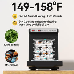 Compact dimensions show the unit fitting small studio spaces.
