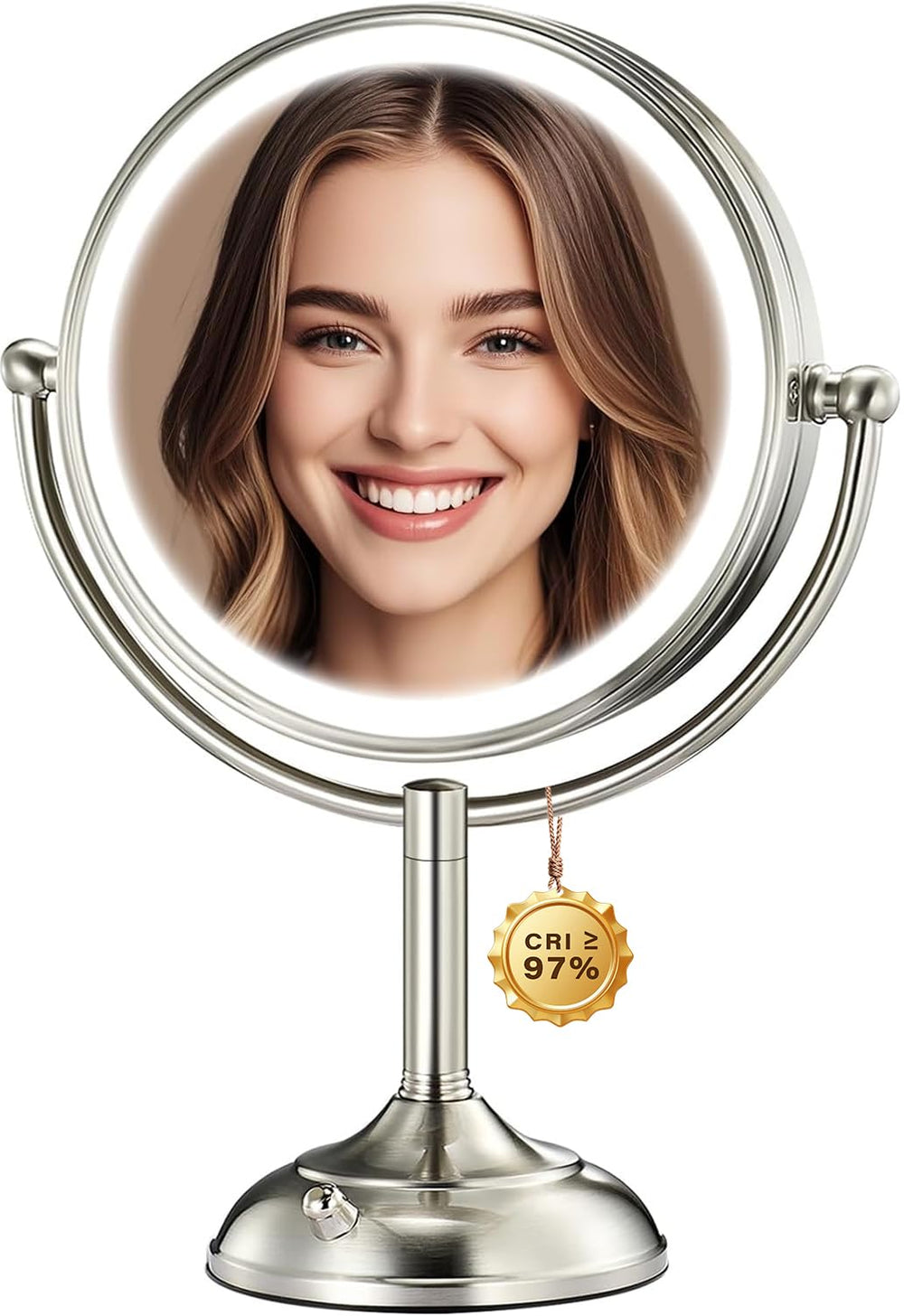 VESAUR 2026 upgraded 20x magnifying mirror reveals fine details for precise makeup