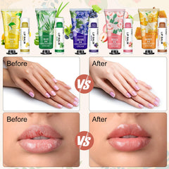 VESPRO lip balm with aloe and Vitamin E for nourished lips.