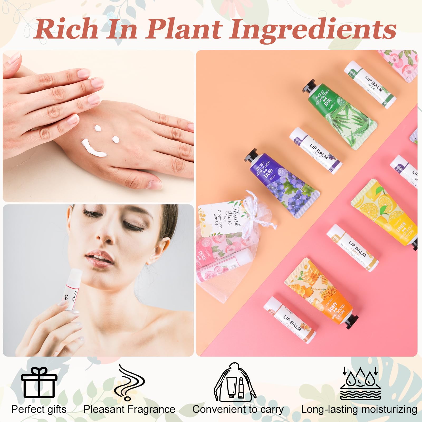 VESPRO moisturizing hand cream with shea and aloe for smooth skin.