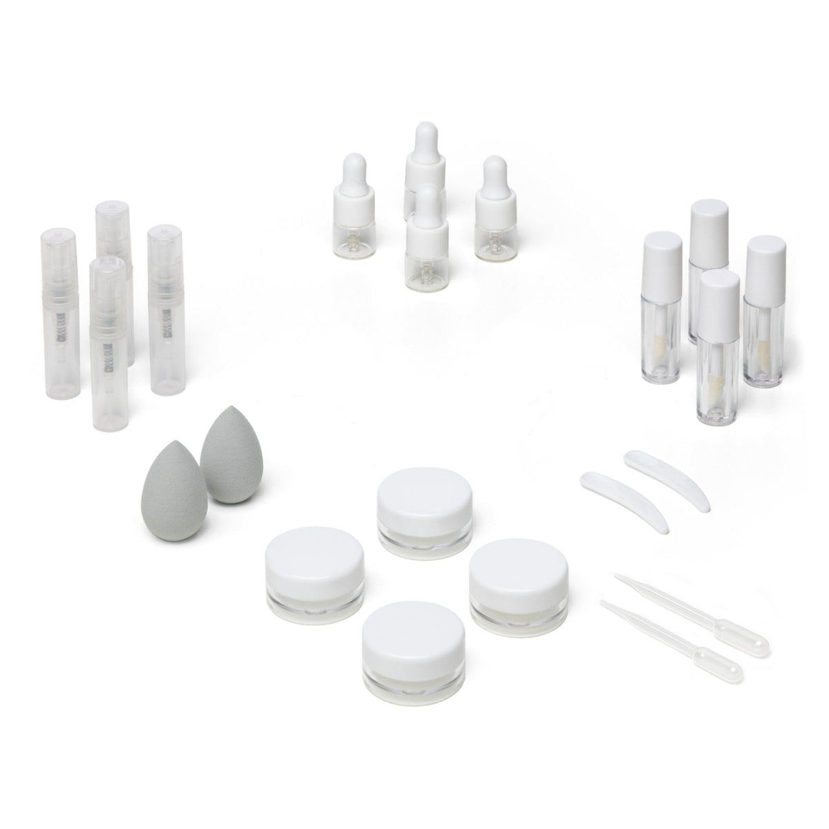 Vessara mini dropper bottle clear for on-the-go serums and samples