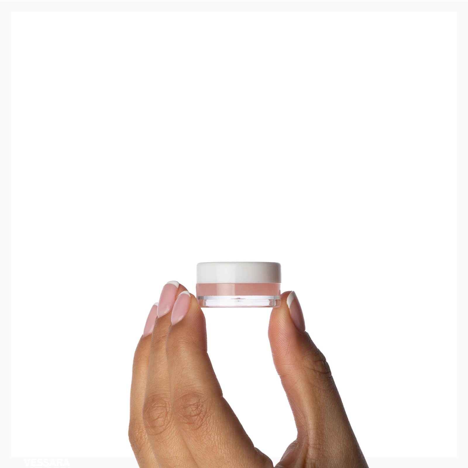 Vessara mini lip-gloss-tube pink stylish compact for color touch-ups