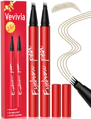 Lápiz cejas Vevivia Beauty 4 puntas para trazos precisos.