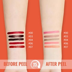 Vevivia: tinta labial desprendible malva para look elegante.