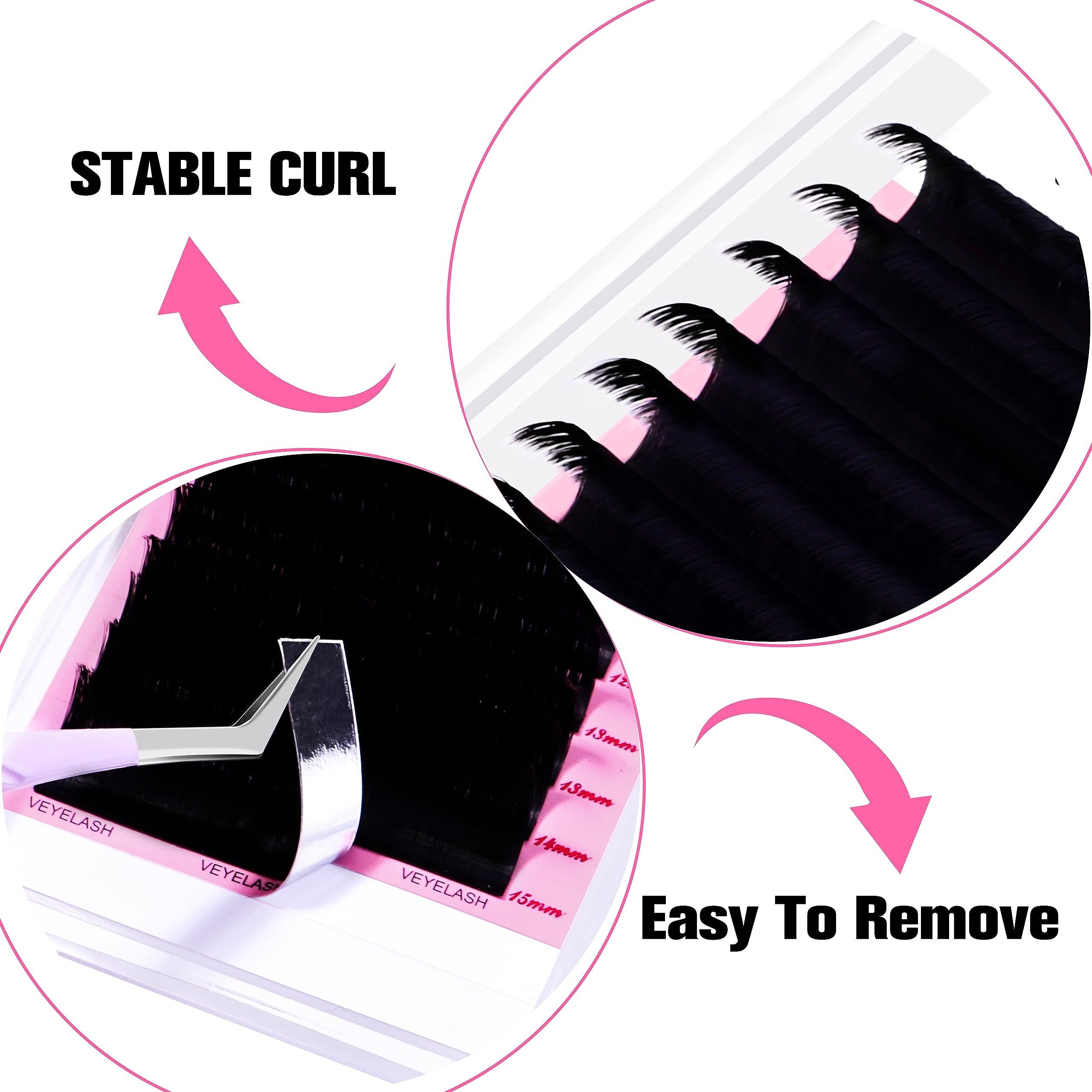 VEYES INC cashmere easy fan tray with high temperature tech for durable curvature and neat roots