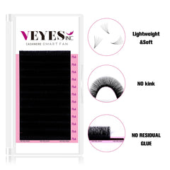 VEYES INC cashmere easy fan tray in-use demonstration highlights quick fan creation for faster sets