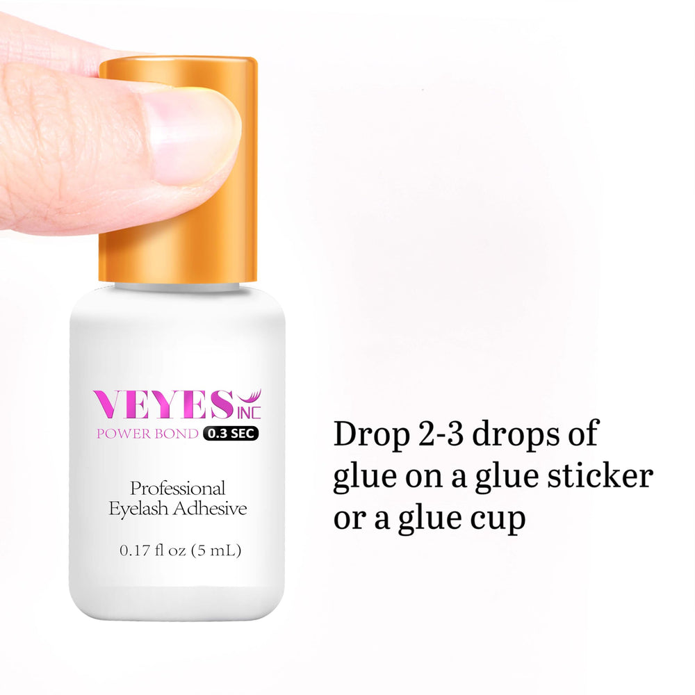 VEYES INC black adhesive swirl for professional lash applications