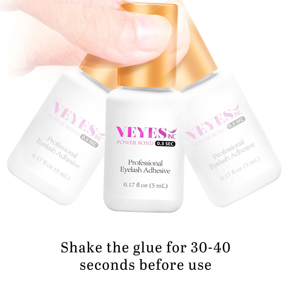 VEYES INC glue viscosity closeup showing strong hold up to eight weeks
