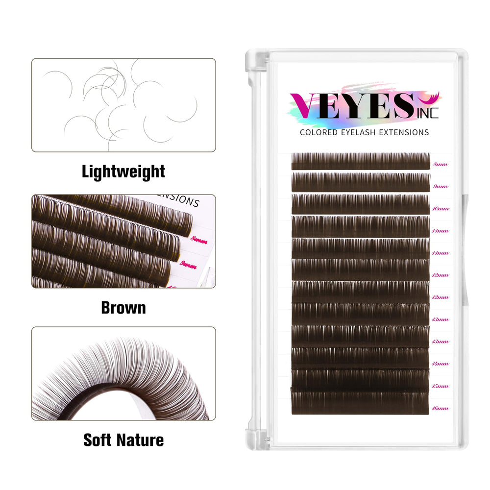 VEYES INC Korean PBT fibers close-up showing premium, cruelty-free lash quality