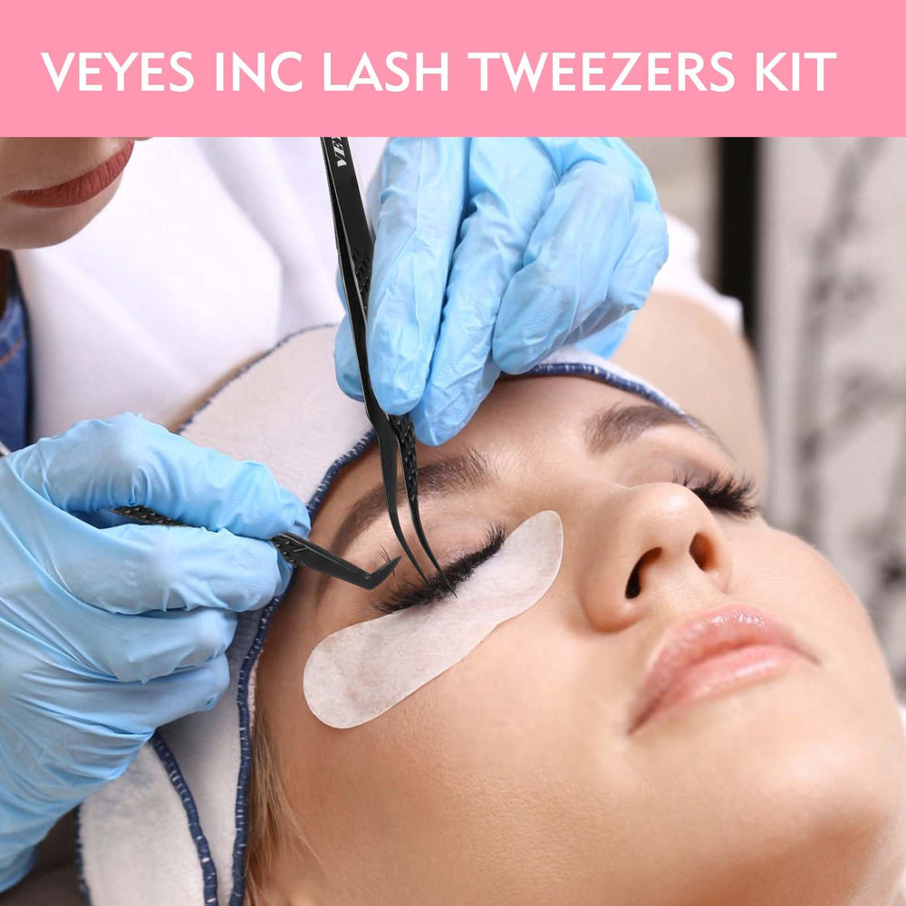 VEYES INC Lash Tweezers beginner-friendly tips and 24 hour support available.